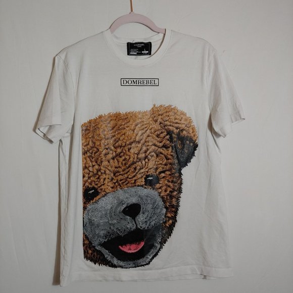 Domrebel white Teddy Bear graphic tshirt Large - Picture 1 of 6